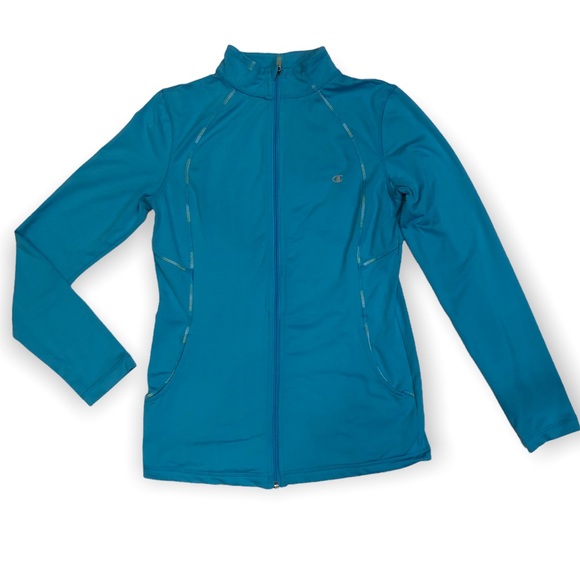 Champions Women’s Turquoise Running Sweater - Picture 1 of 8